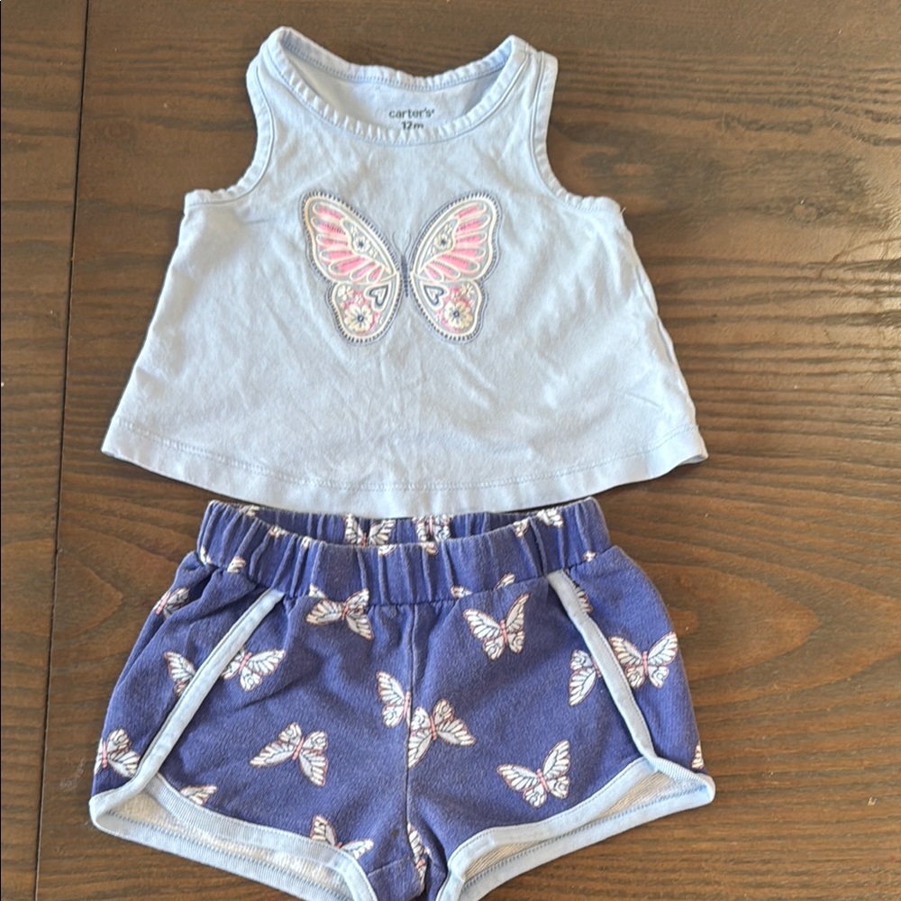 Carter's Butterfly Tank and Shorts Set